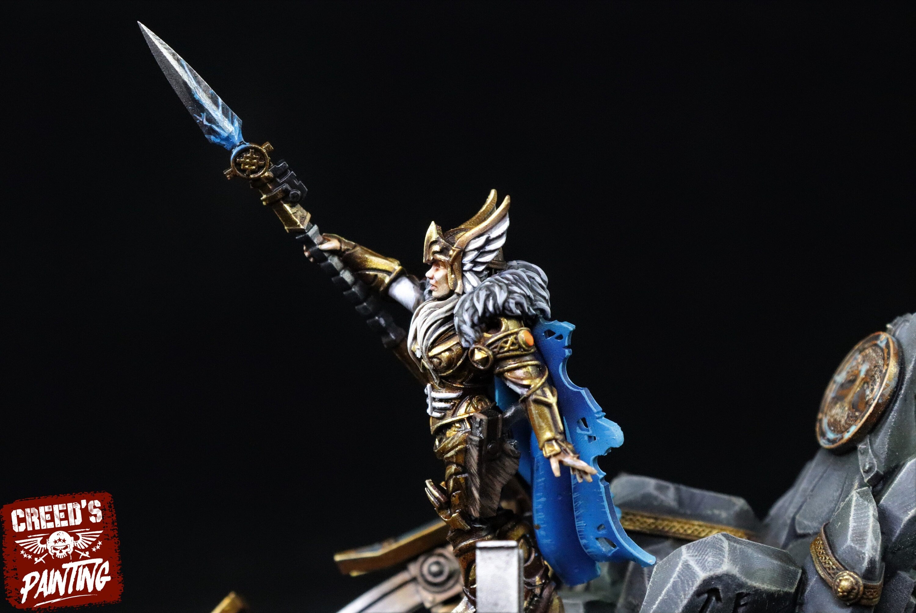 Rundsgaard - Creed's Warden, imperial infantry, post-apocalyptic empire, usable for tabletop wargame.