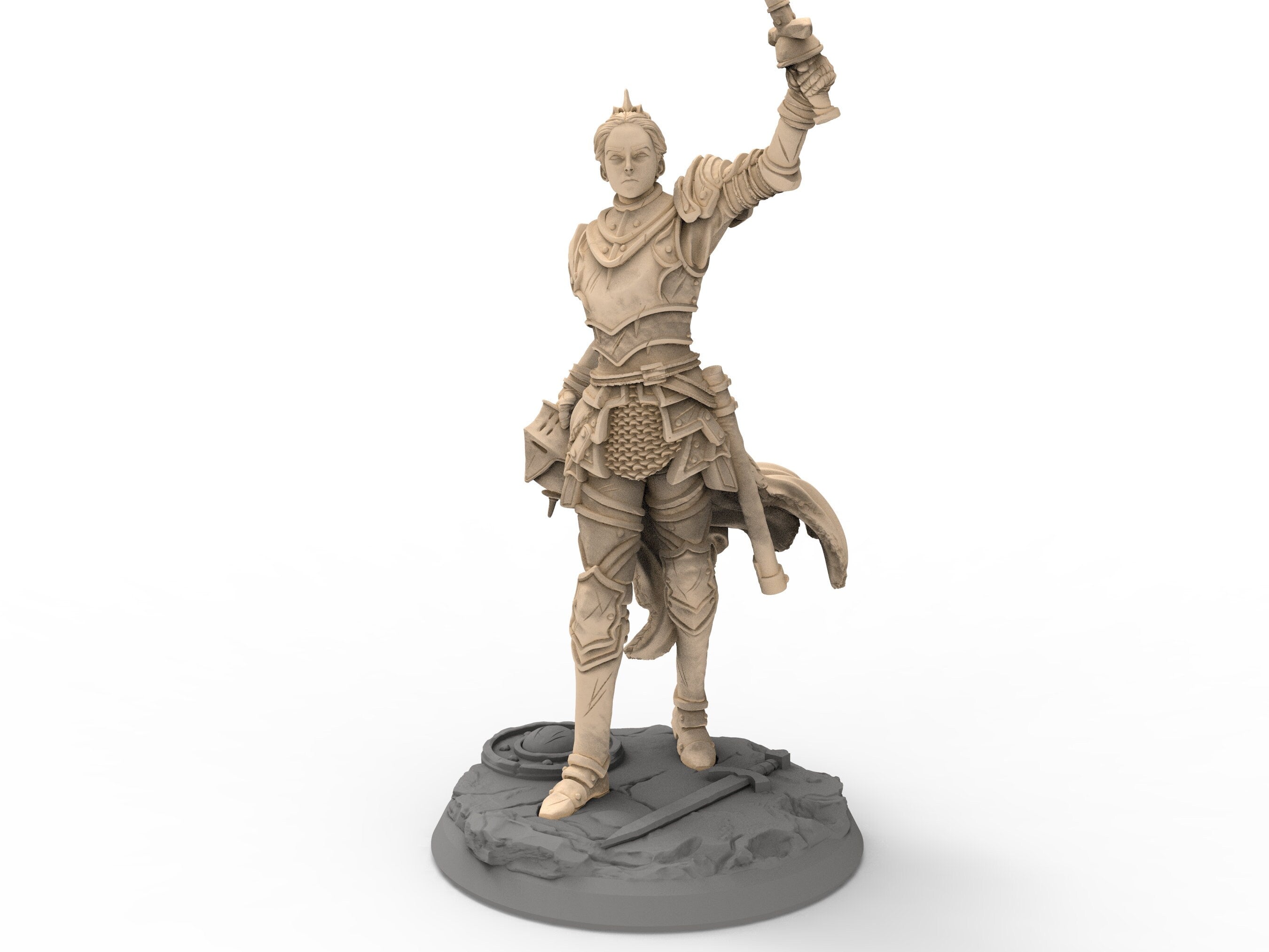 Humans - Coliseum Queen, for Wargames, Pathfinder, Dungeons & Dragons and other TTRPG.