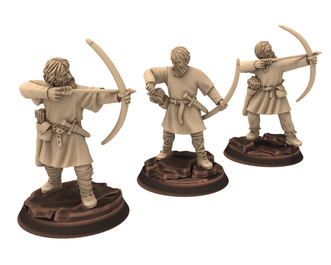 Medieval - Peasant Levy Slingers, 9th 10th 11th 12th 13th century Generic Levy,  28mm Historical Wargame, Saga... Medbury miniatures