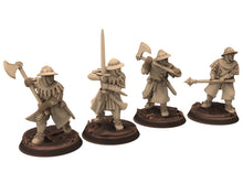 Load image into Gallery viewer, Medieval - Men-at-arms, Falchion 12 to 15th century, Medieval soldiers 100 Years War,  28mm Historical Wargame, Saga... Medbury miniatures
