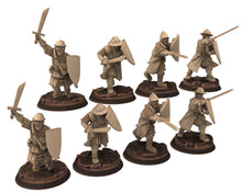 Load image into Gallery viewer, Medieval - Men-at-arms, Sergents 12 to 15th century, Medieval soldiers 100 Years War,  28mm Historical Wargame, Saga... Medbury miniatures
