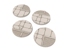 Load image into Gallery viewer, StarShip V2 - Lot of StarShip texture round bases for miniatures, size 25mm, usable for Warmachine, Starfinder and sci-fi wargames.
