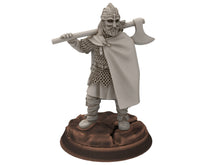 Load image into Gallery viewer, Wildmen - Wildmen heavy infantry swords, shields, Dun warriors warband, Middle rings miniatures for wargame D&amp;D, Lotr... Medbury miniatures
