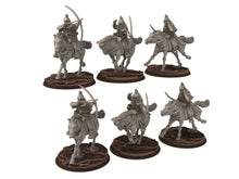 Load image into Gallery viewer, Rohan - Hengstland armored scout archers, marksman Knight of Rohan,  the Horse-lords,  rider of the mark,  minis for wargame D&amp;D, Lotr...
