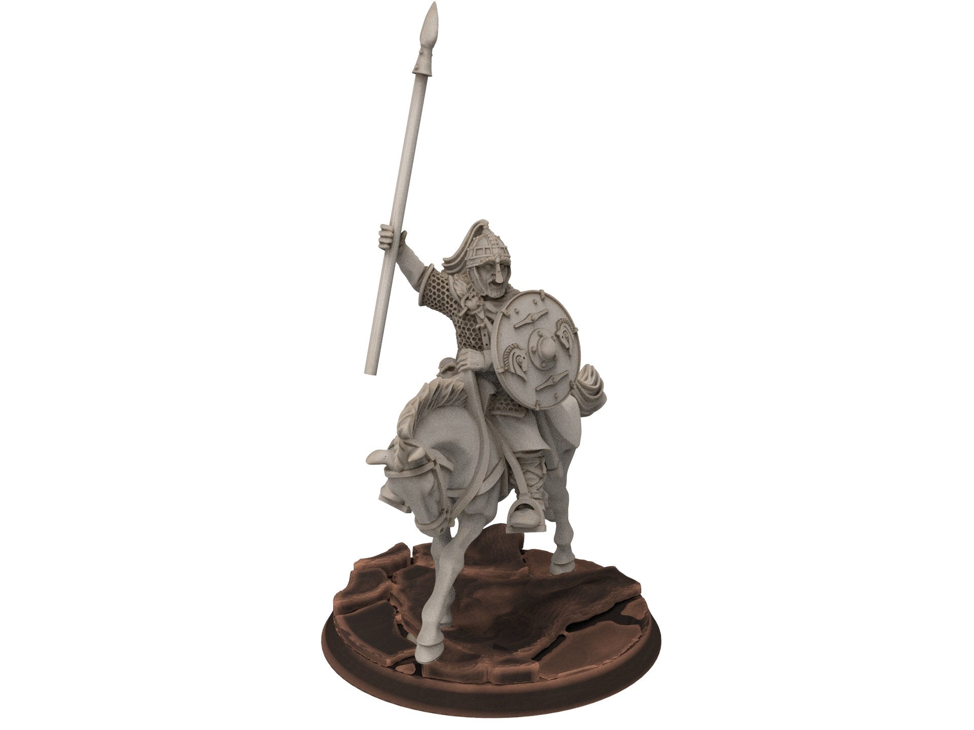 Rohan - Hengest Captain, Knight of Rohan,  the Horse-lords,  rider of the mark,  minis for wargame D&D, Lotr...  Medbury miniatures