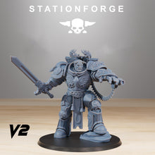 Load image into Gallery viewer, Socratis - Archon, mechanized infantry, post apocalyptic empire, usable for tabletop wargame.
