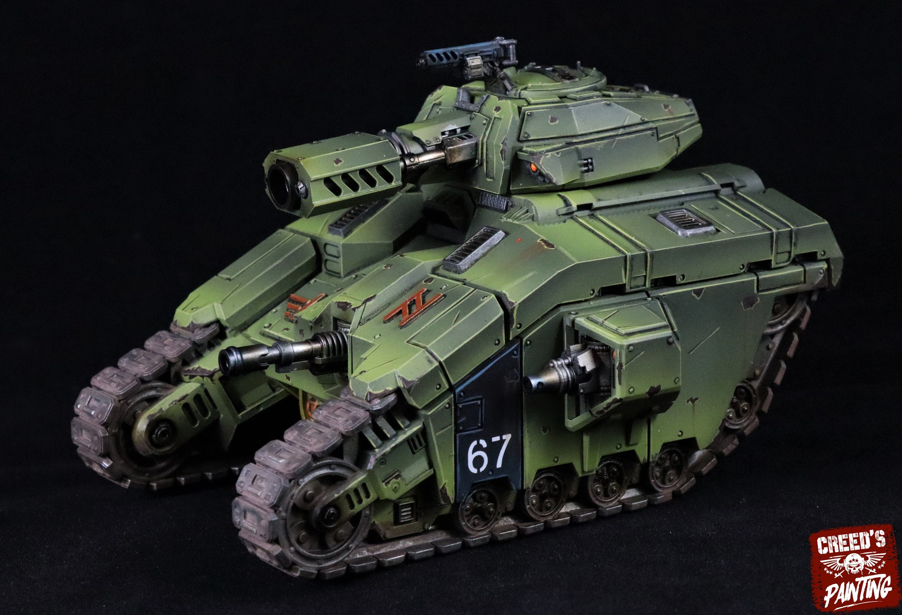 Rundsgaard - Fenrir Battle Tank, imperial infantry, post-apocalyptic empire, usable for tabletop wargame.