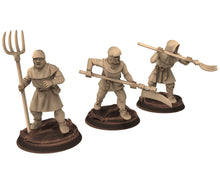Load image into Gallery viewer, Medieval - Peasant Levy Archer, 9th 10th 11th 12th 13th century Generic Levy,  28mm Historical Wargame, Saga... Medbury miniatures
