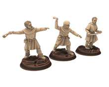 Load image into Gallery viewer, Medieval - Peasant Levy Archer, 9th 10th 11th 12th 13th century Generic Levy,  28mm Historical Wargame, Saga... Medbury miniatures
