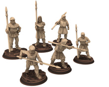 Load image into Gallery viewer, Medieval - Peasant Levy Slingers, 9th 10th 11th 12th 13th century Generic Levy,  28mm Historical Wargame, Saga... Medbury miniatures

