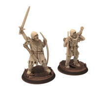 Load image into Gallery viewer, Medieval - Bowmen Captain, 11 to 15th century, Generic Medieval ranged archers longbow,  28mm Historical Wargame, Saga... Medbury miniatures
