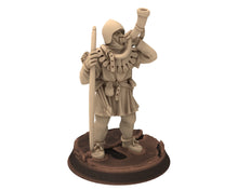 Load image into Gallery viewer, Medieval - Bowmen Captain, 11 to 15th century, Generic Medieval ranged archers longbow,  28mm Historical Wargame, Saga... Medbury miniatures
