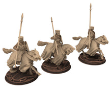 Load image into Gallery viewer, Medieval - Noble Knights advancing, 13th century Generic men at arms Medieval Knights,  28mm Historical Wargame, Saga... Medbury miniatures
