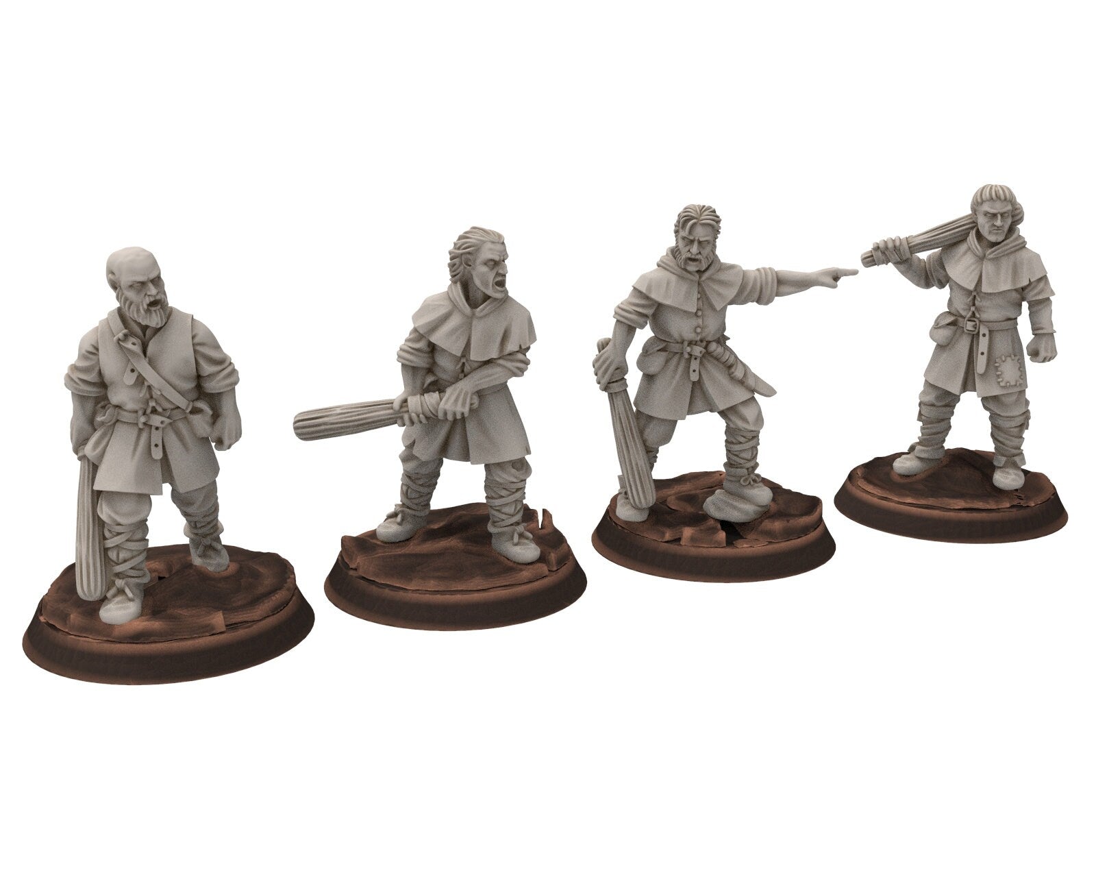 Ruffians - Bad birds of the white mage, scouring Middle rings miniatures for wargame D&D, Lotr... Medbury miniatures