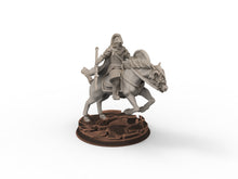 Load image into Gallery viewer, Rohan - West Human Royal Guard Mounted, Knight of Rohan, the Horse-lords, rider of the mark, minis for wargame D&amp;D, Lotr...

