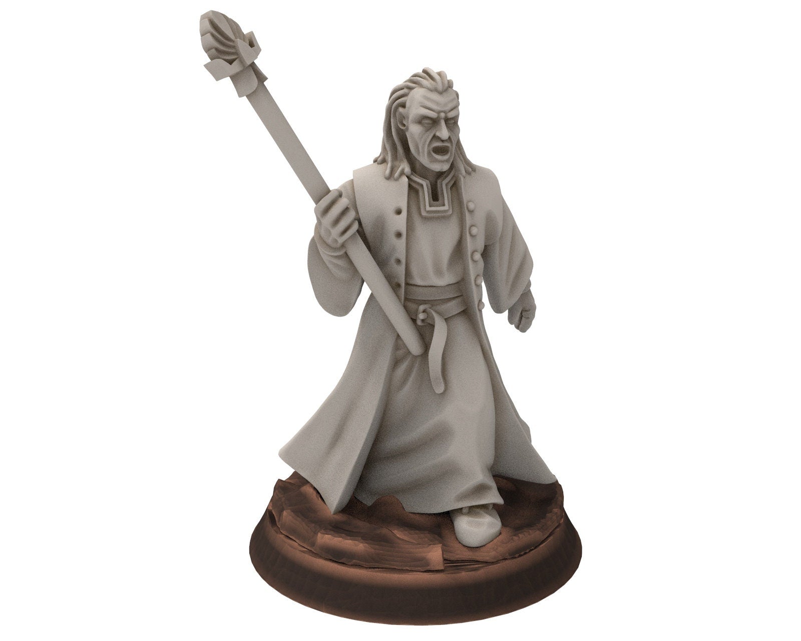 Ornor - Mage seer of the Lost Kingdom of the North, Dune Din, Misty Mountains, Medbury miniatures for wargame D&D, Lotr...