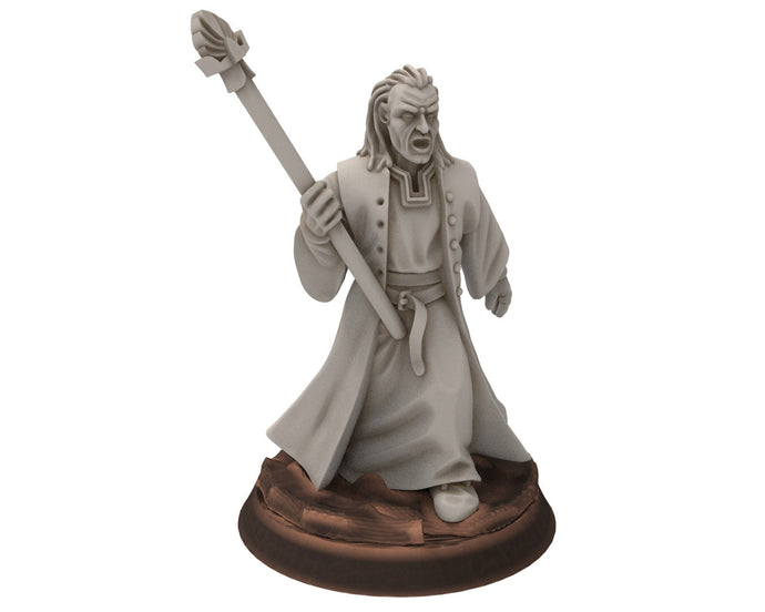 Ornor - Mage seer of the Lost Kingdom of the North, Dune Din, Misty Mountains, Medbury miniatures for wargame D&D, Lotr...