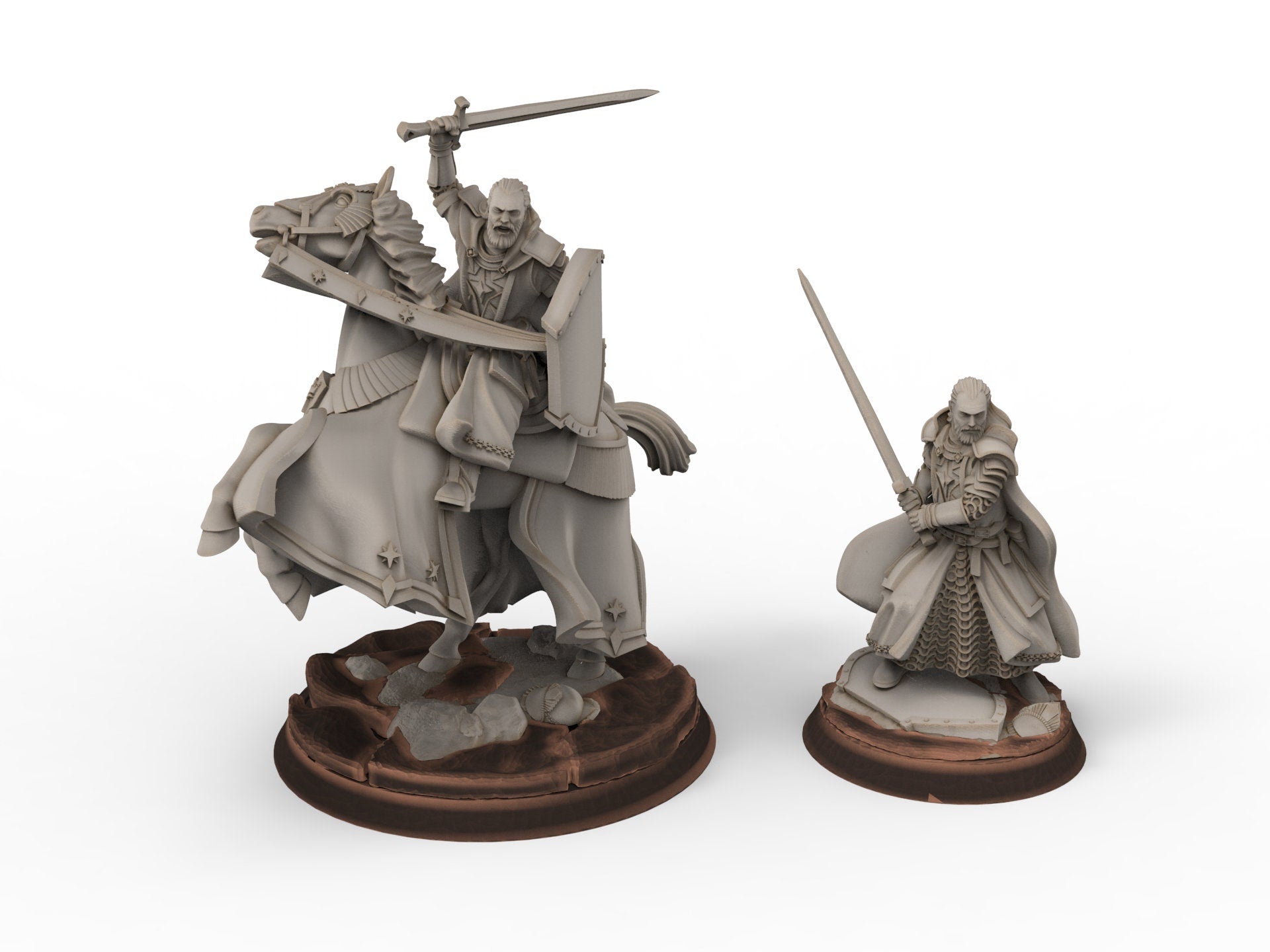 Gandor - High Human King, of the west hight humans, miniatures for wargame D&D, Lotr... Davale