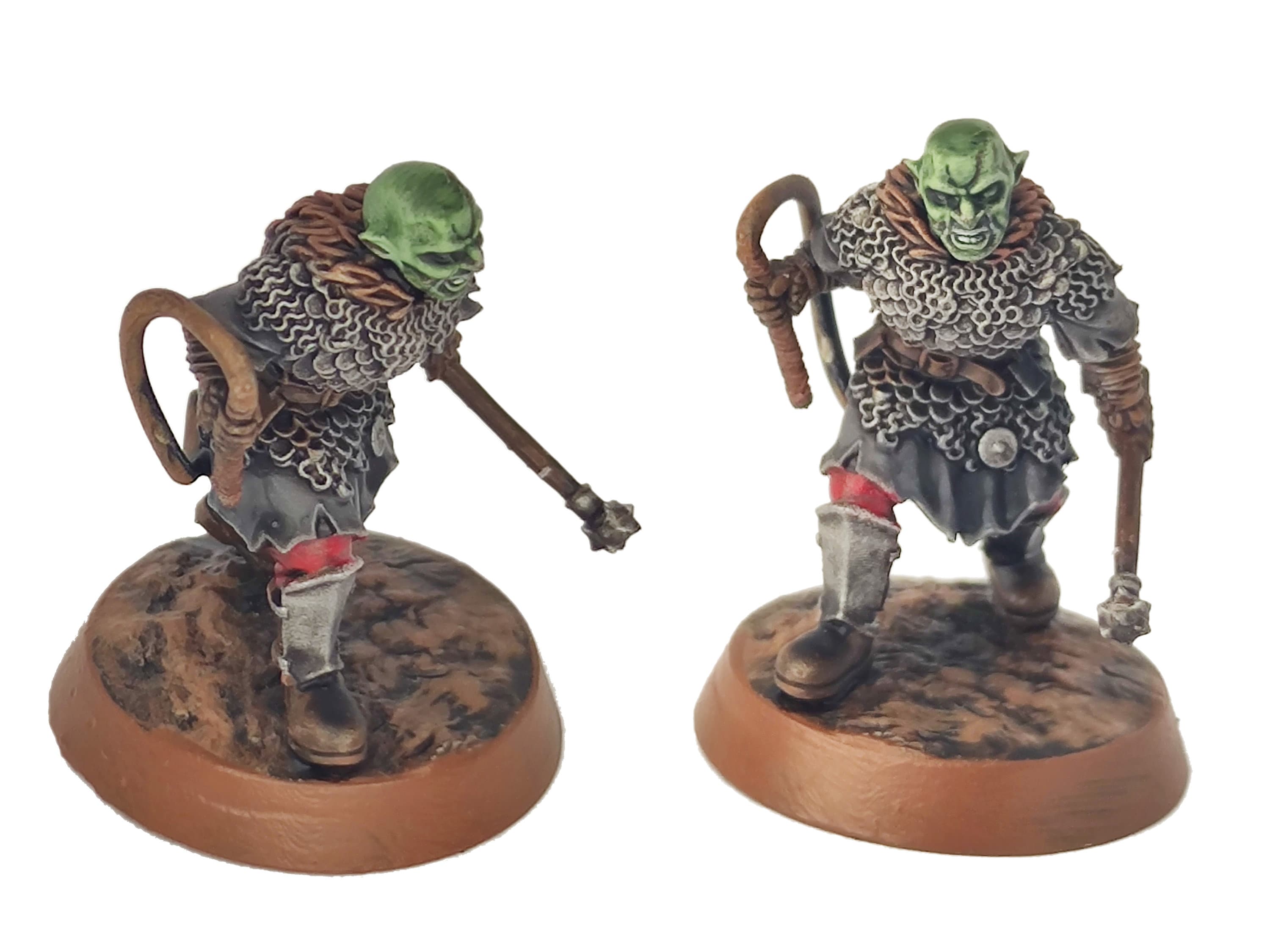 Orc horde - Orc commanders, Orc warriors warband, Middle rings miniatures pour wargame D&D, Lotr... Medbury miniatures