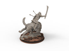 Load image into Gallery viewer, Orc horde - Death Orc Warg Rider , Orc warriors warband, Middle rings miniatures pour wargame D&amp;D, Lotr...

