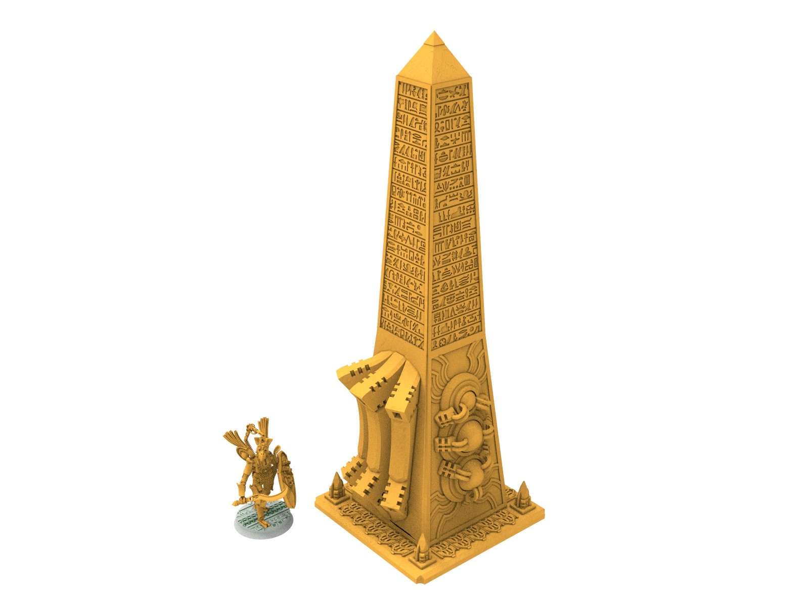 Cinan - Monumental structure, guardians of the Necropolis, modular posable miniatures