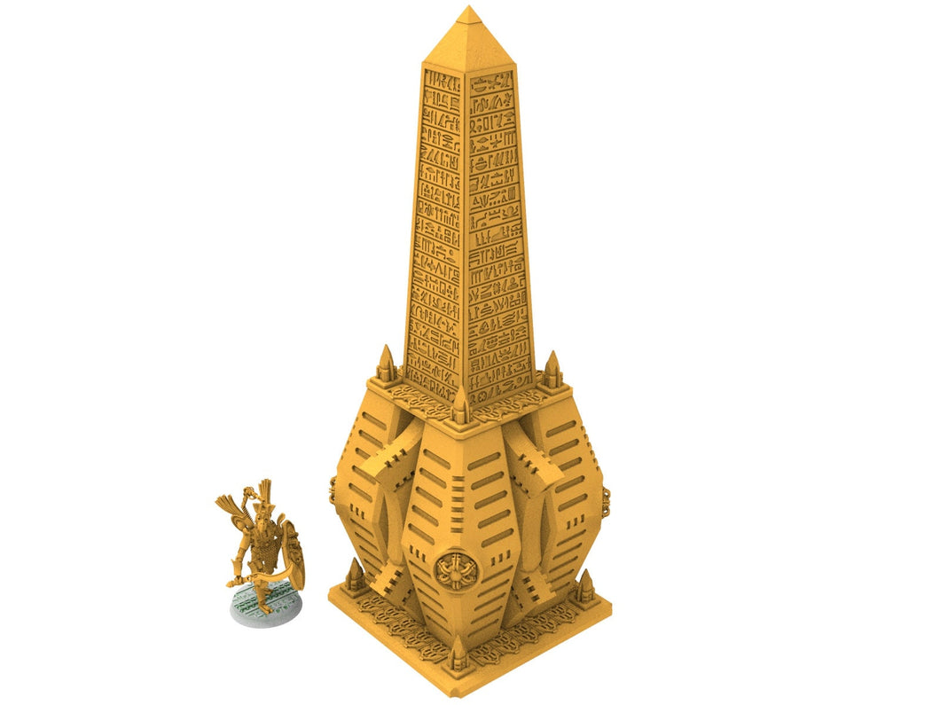 Cinan - Monumental structure, guardians of the Necropolis, modular posable miniatures