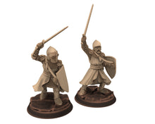 Load image into Gallery viewer, Medieval - Noble Knights, 14th century Generic men at arms Medieval Knights,  28mm Historical Wargame, Saga... Medbury miniatures

