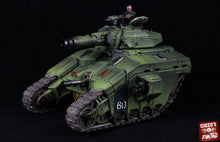 Load image into Gallery viewer, Rundsgaard - Fenrir Battle Tank, imperial infantry, post-apocalyptic empire, usable for tabletop wargame.
