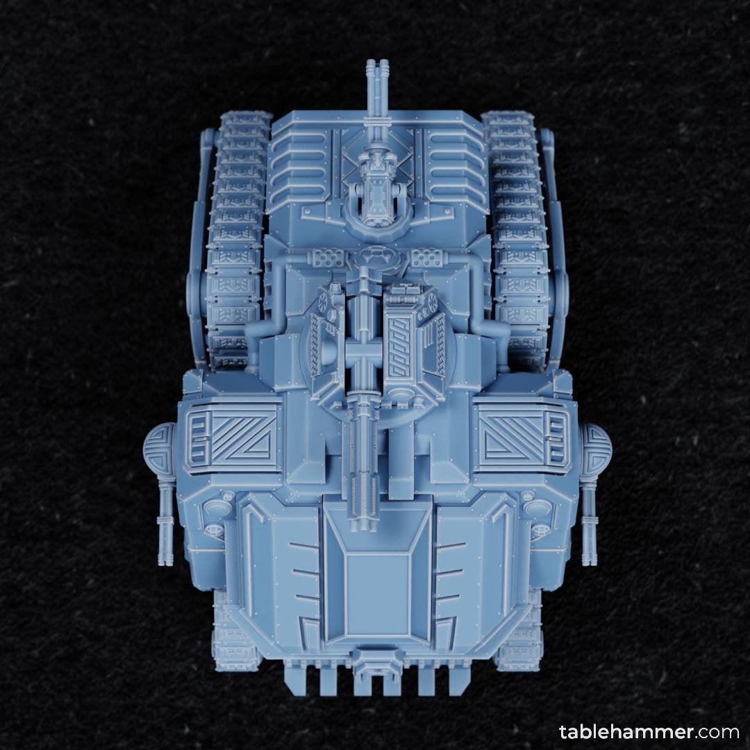 Space Dwarves - Fortified Tank, Dwarves leagues, Halfmen galactic empire, futuristic battle