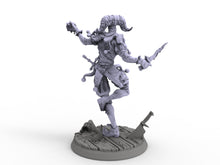 Load image into Gallery viewer, Creatures - Deranged Jester, Time Abyss, for Wargames, Pathfinder, Dungeons &amp; Dragons and other TTRPG.
