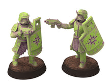 Load image into Gallery viewer, Harbingers of darkness - Plague god Breachers - Specist infantry, Siege of Vos-Phorax, Quartermaster3D tabletop wargame modular miniatures
