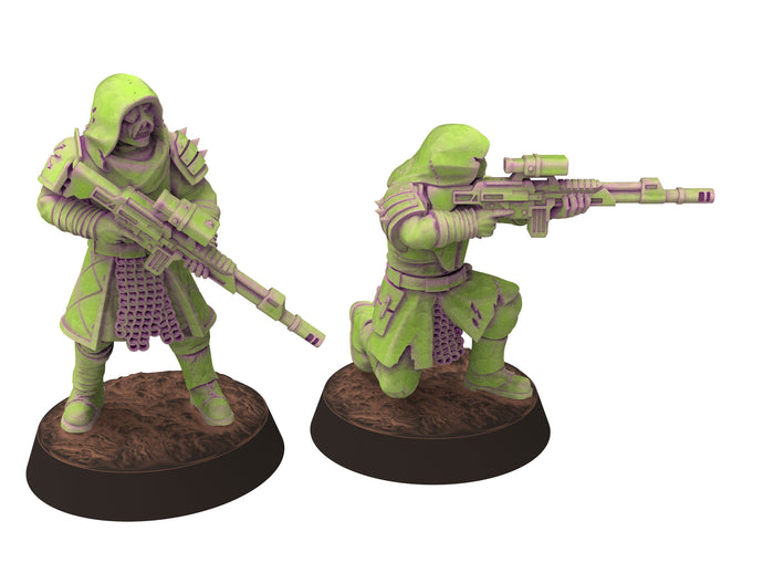 Harbingers of darkness - Sniper Sharpshooter - Specist infantry, Siege of Vos-Phorax, Quartermaster3D tabletop wargame modular miniatures