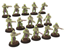 Load image into Gallery viewer, Harbingers of darkness -  Heretic Cultist Special Weapon - Full Platoon - Siege of Vos-Phorax, Quartermaster3D wargame modular miniatures
