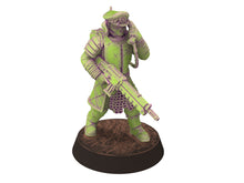 Load image into Gallery viewer, Harbingers of darkness -  Officer Commissioner V5 Heretic Cultist of Chaos - Siege of Vos-Phorax, Quartermaster3D wargame modular miniatures
