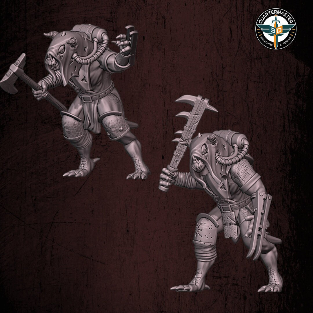 Harbingers of darkness -  Corrupt Phoraxian Devils Deamons of Chaos Ranged - Siege of Vos-Phorax, Quartermaster3D wargame modular miniatures