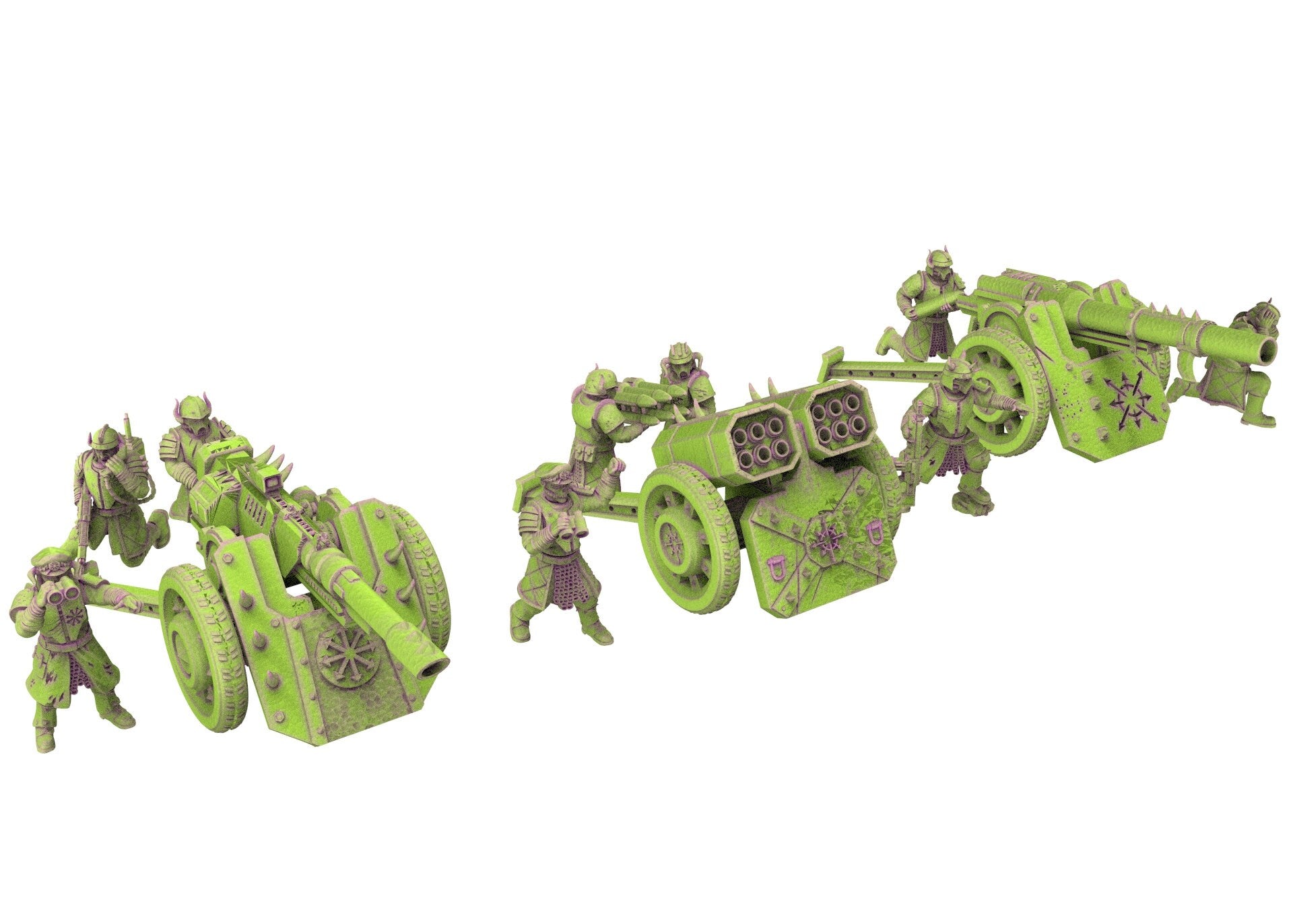 Harbingers of darkness -  Heretic Cultist Heavy Missile launcher - Artillery - Siege of Vos-Phorax, Quartermaster3D modular miniatures