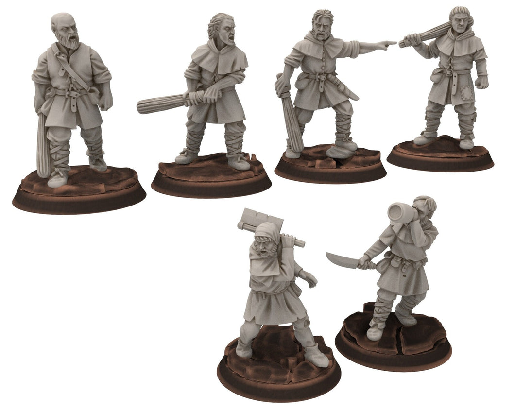 Ruffians - Bad birds of the white mage, scouring Middle rings miniatures for wargame D&D, Lotr... Medbury miniatures