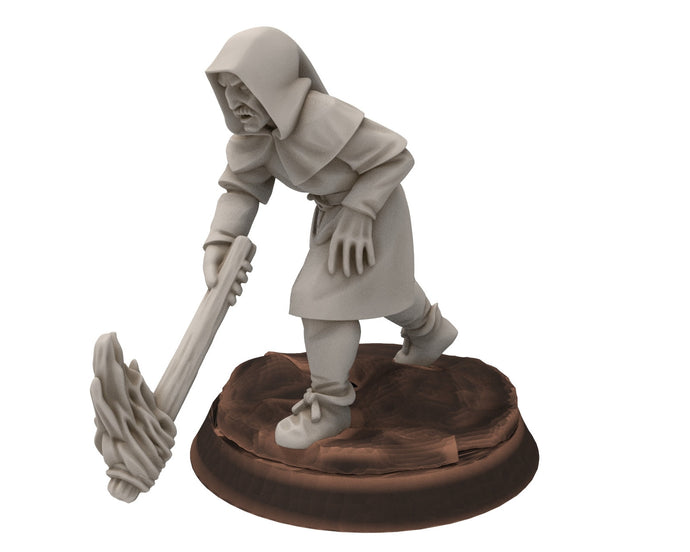 Ruffians - Bandit Arsonist, wood Thief warband, scouring Middle rings miniatures for wargame D&D, Lotr... Medbury miniatures