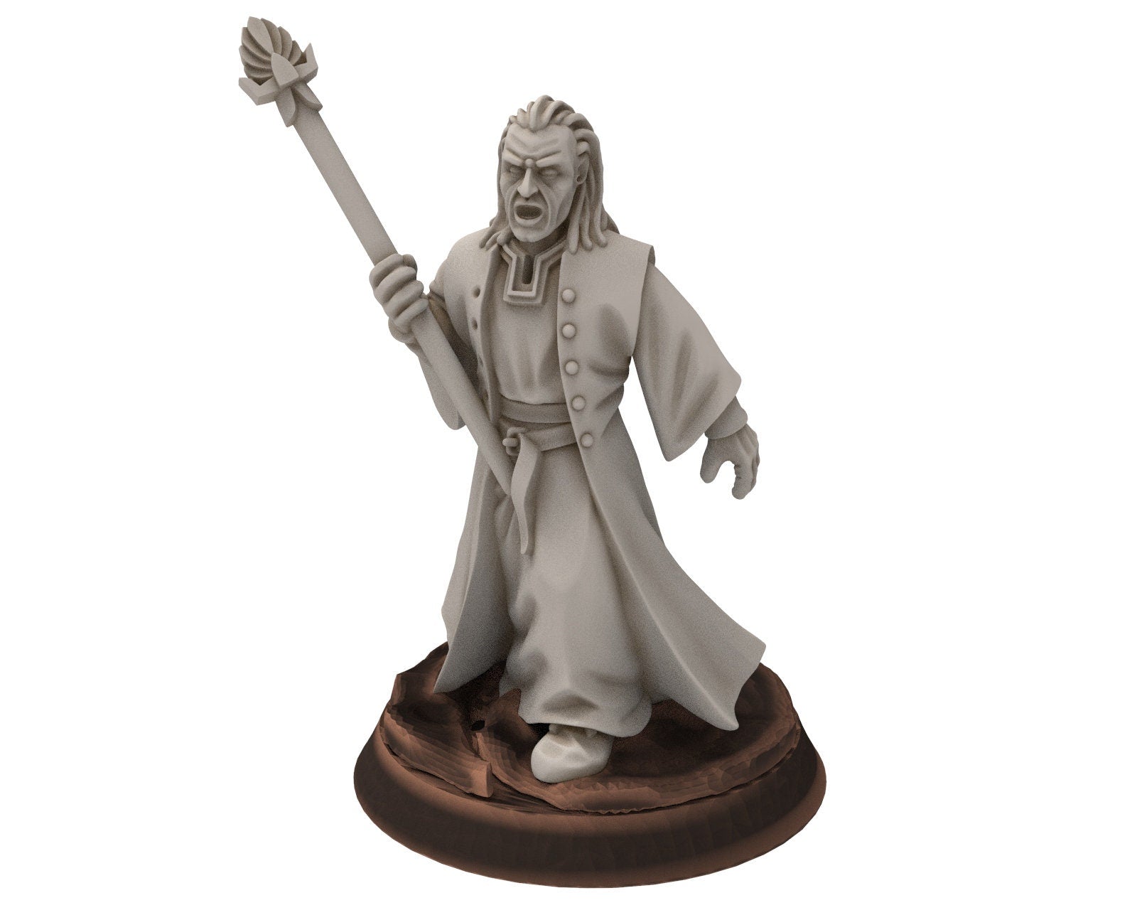 Ornor - Mage seer of the Lost Kingdom of the North, Dune Din, Misty Mountains, Medbury miniatures for wargame D&D, Lotr...