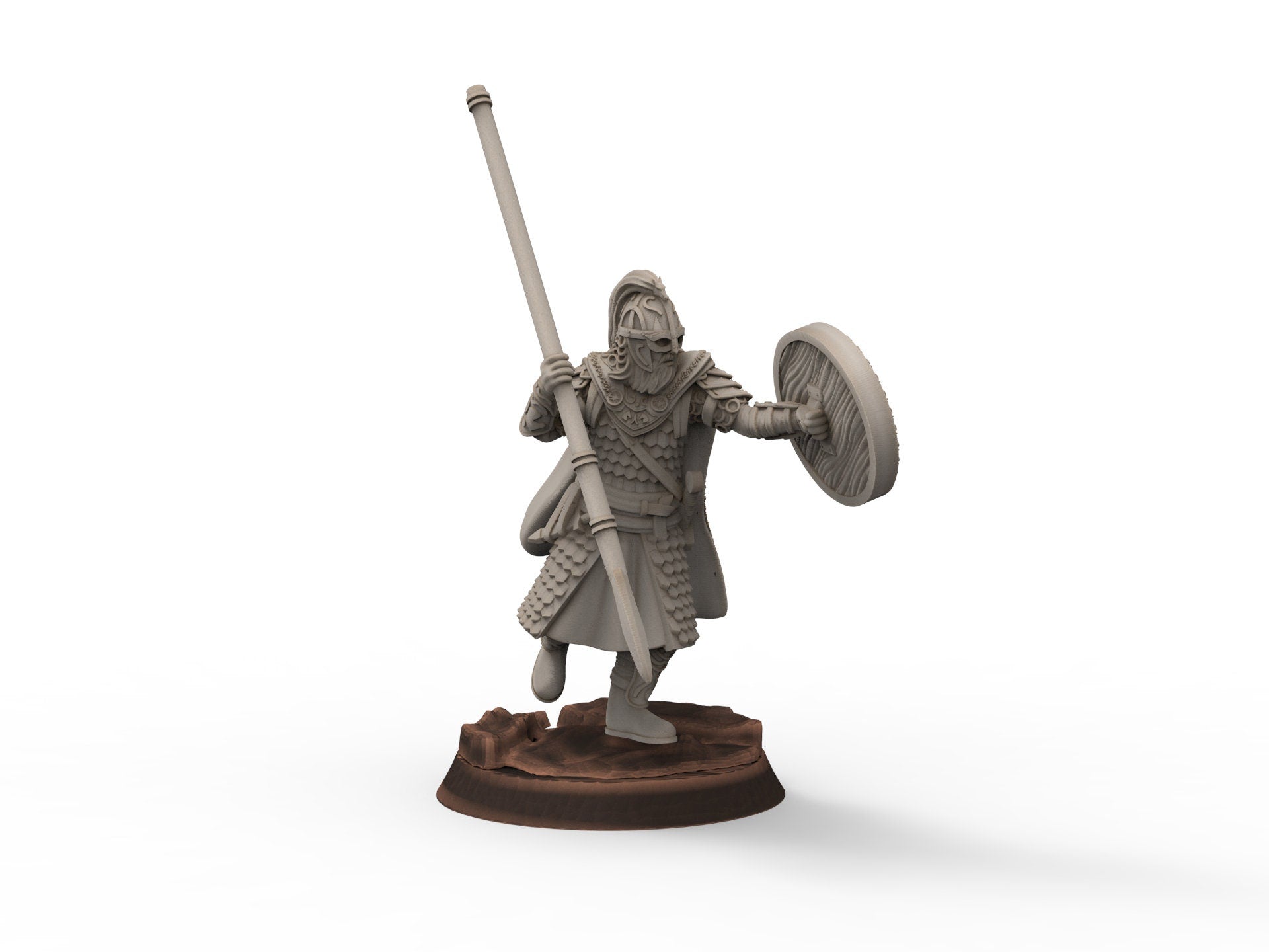 Rohan - West Human Royal Guard on Foot, Knight of Rohan, the Horse-lords, rider of the mark, minis for wargame D&D, Lotr...