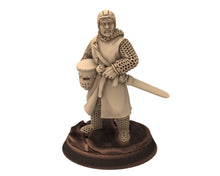 Load image into Gallery viewer, Medieval - Noble Knights at rest, 13th century Generic Medieval Knights,  28mm Historical Wargame, Saga... Medbury miniatures
