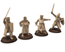 Load image into Gallery viewer, Medieval - Noble Knights foot bundle, 13th century Generic Medieval Knights,  28mm Historical Wargame, Saga... Medbury miniatures
