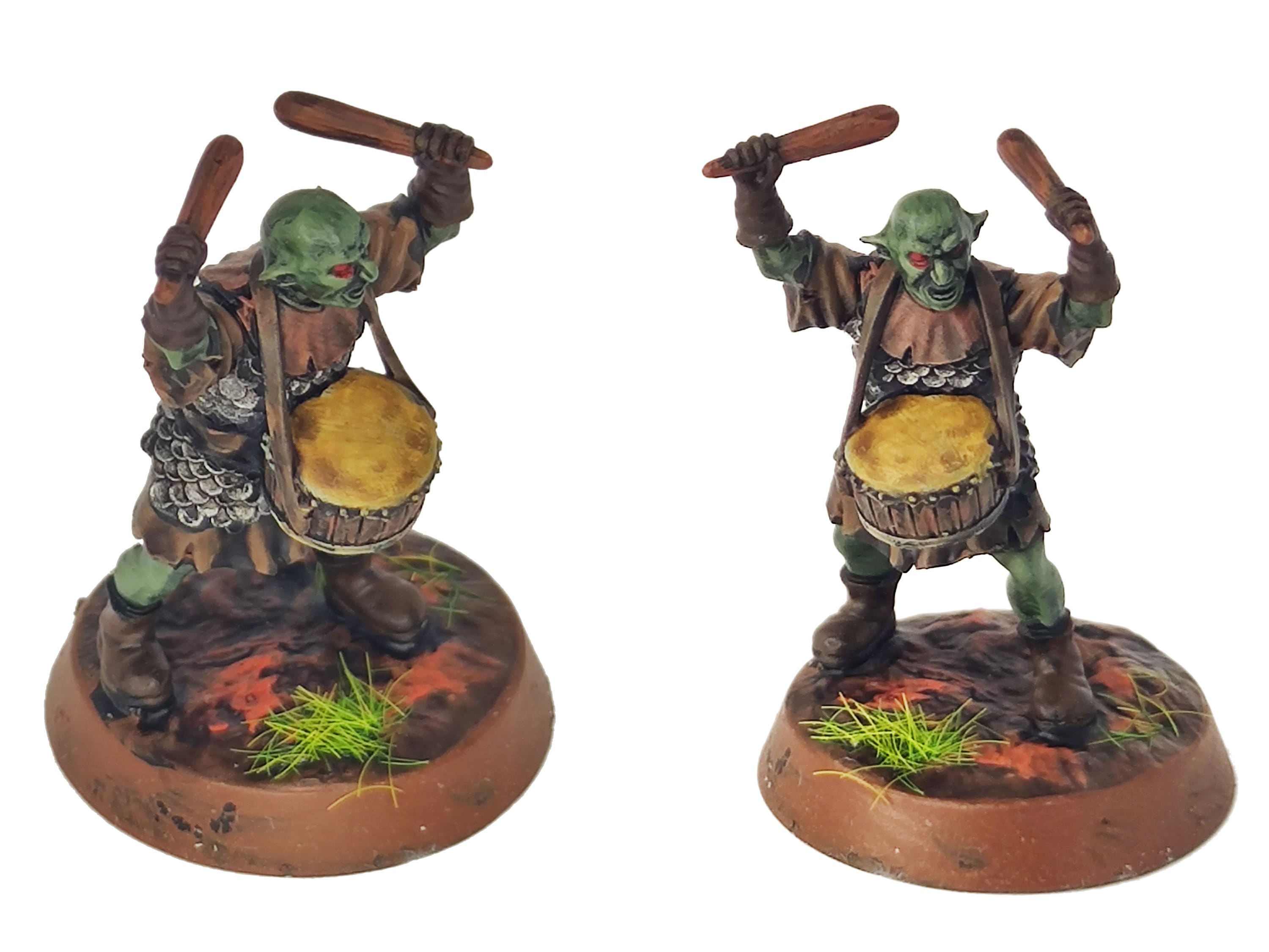 Orc horde - Orc commanders, Orc warriors warband, Middle rings miniatures pour wargame D&D, Lotr... Medbury miniatures