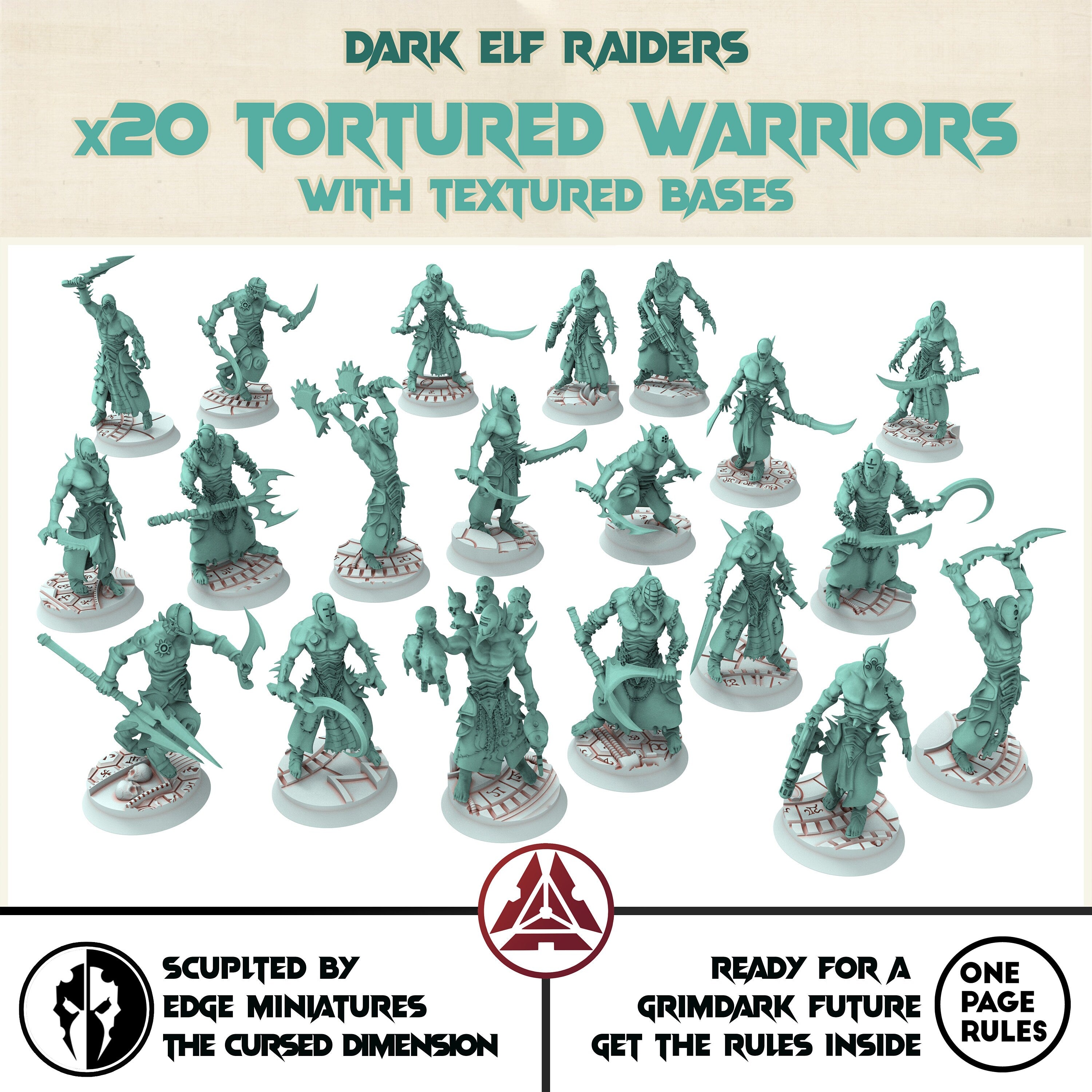 Dark City - Wracked warriors tortured Dark eldar drow