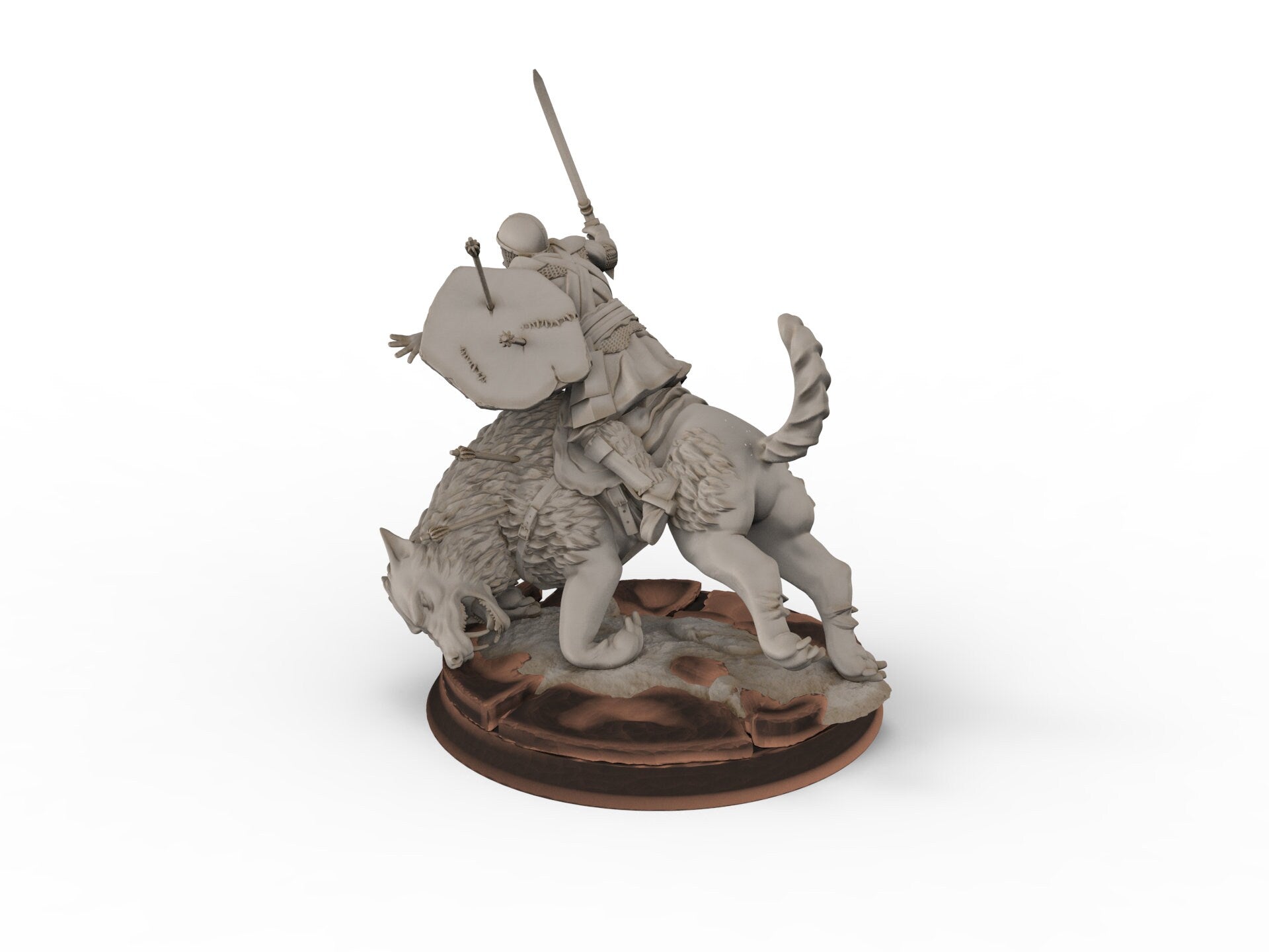 Orc horde - Death Orc Warg Rider , Orc warriors warband, Middle rings miniatures pour wargame D&D, Lotr...