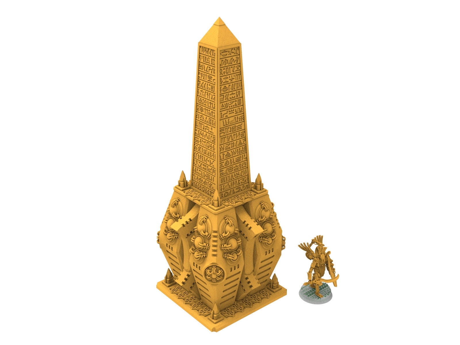 Cinan - Monumental structure, guardians of the Necropolis, modular posable miniatures