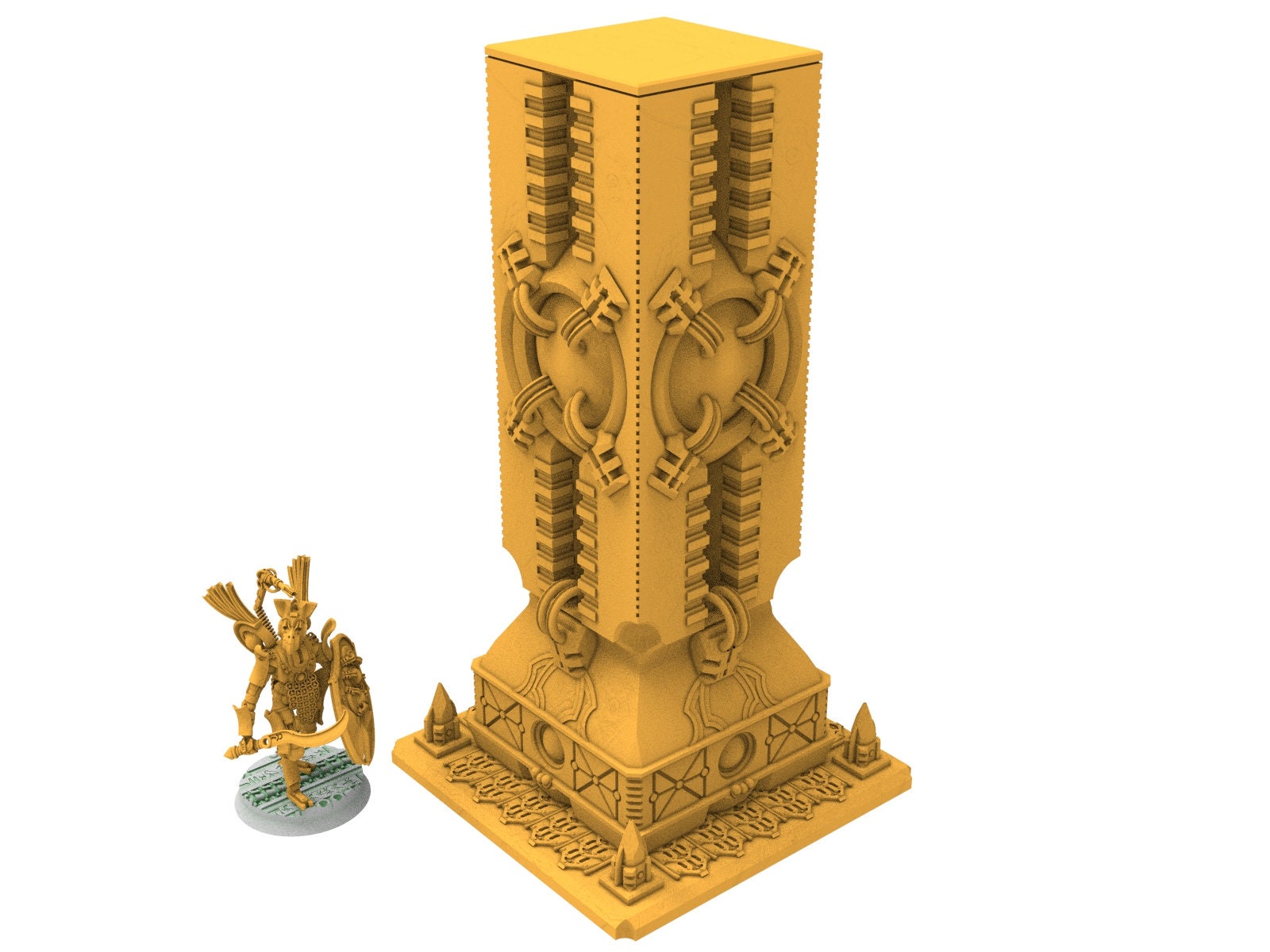 Cinan - Monumental structure, guardians of the Necropolis, modular posable miniatures