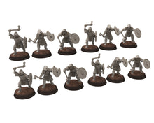 Load image into Gallery viewer, Orcs horde - Orcs Army bundle infantry cavalry, Orc warriors warband, Middle rings miniatures for wargame D&amp;D, Lotr... Medbury miniatures
