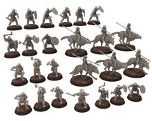 Load image into Gallery viewer, Orcs horde - Goblin Howlers mounted, Orc warriors warband, Middle rings miniatures for wargame D&amp;D, Lotr... Medbury miniatures
