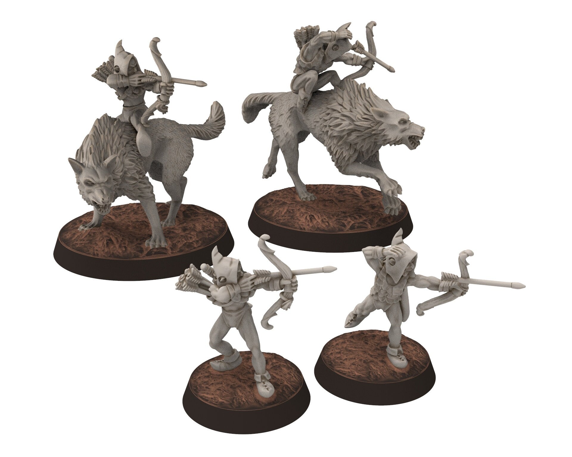 Orcs horde - Goblin Howlers on foot, Orc warriors warband, Middle rings miniatures for wargame D&D, Lotr... Medbury miniatures